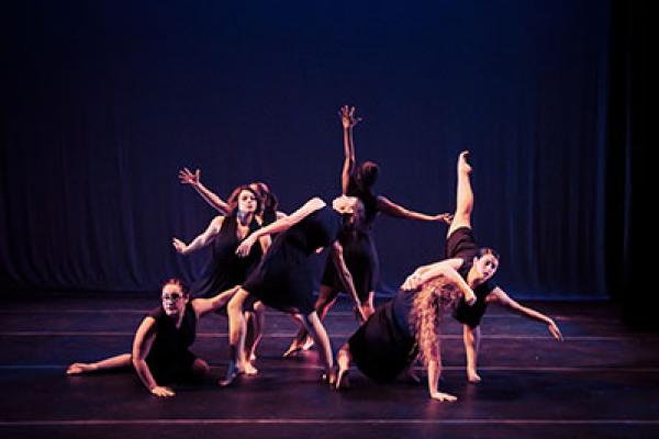 Salem State dancers perform on stage