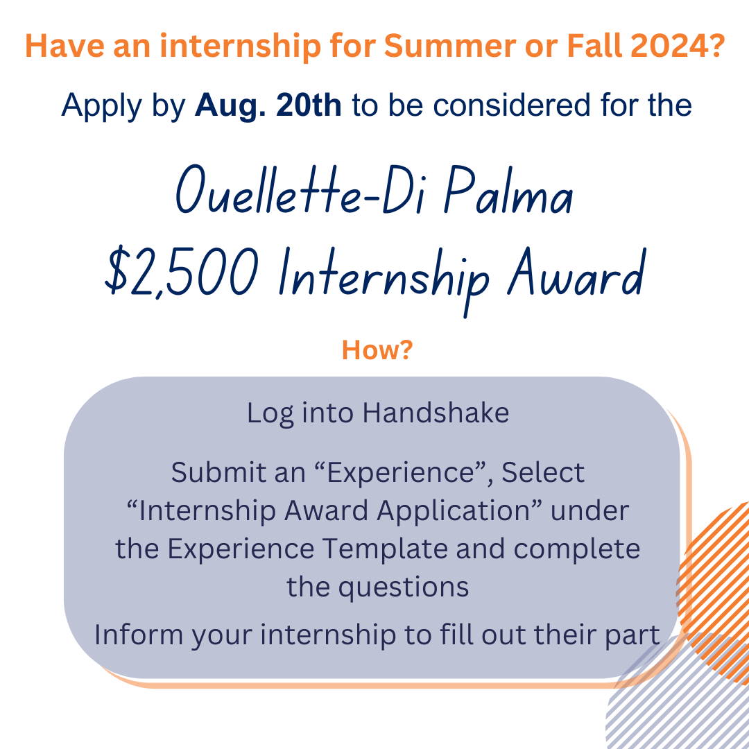 Di Palma Summer 2024 and Fall 2024 Internship Award