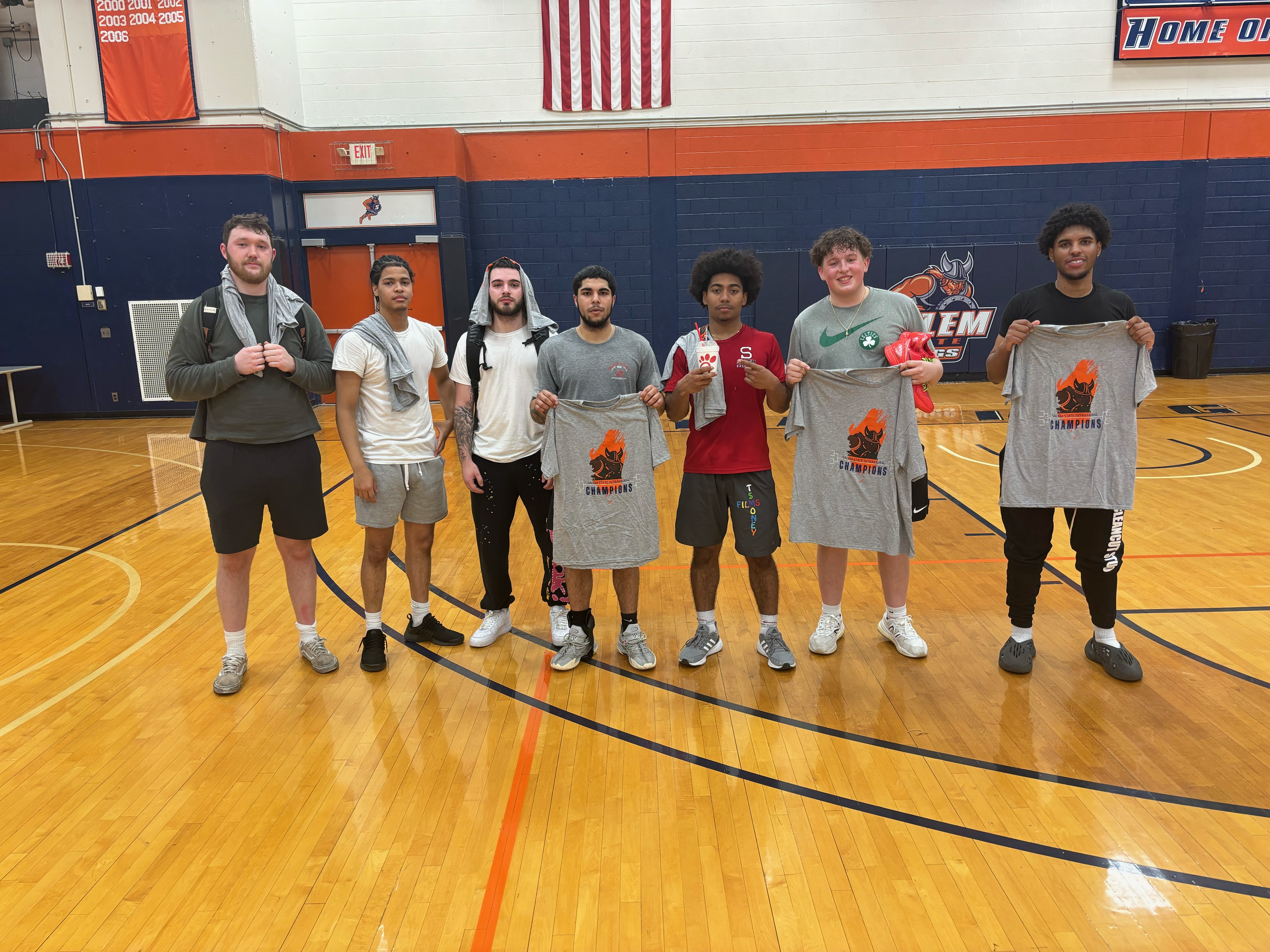 Last year's intramural basketball champions