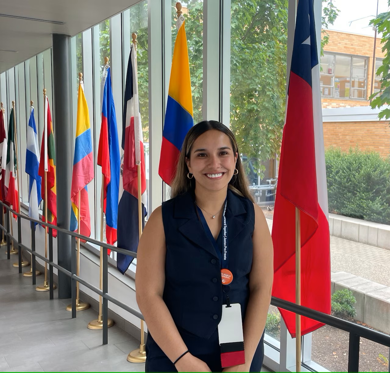 Camila Diaz is a student at Salem State University. Photo by Juliet Schulman-Hall