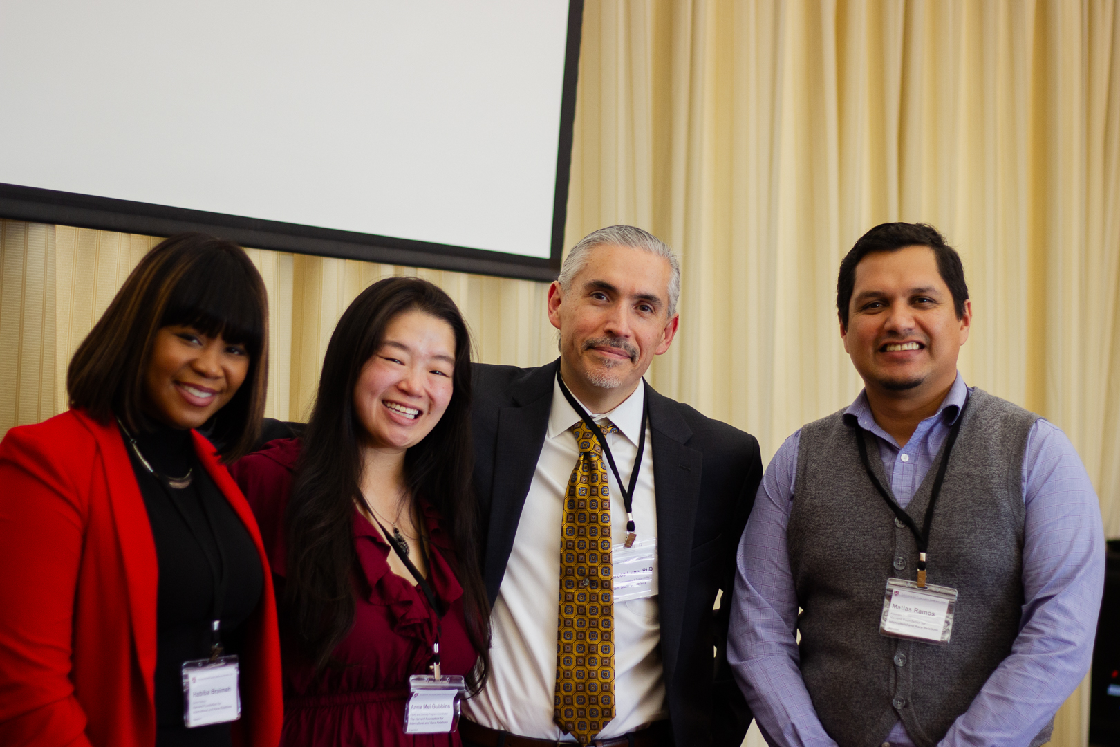 Marcos Luna (pictured third from left) with the Harvard Foundation for Intercul…