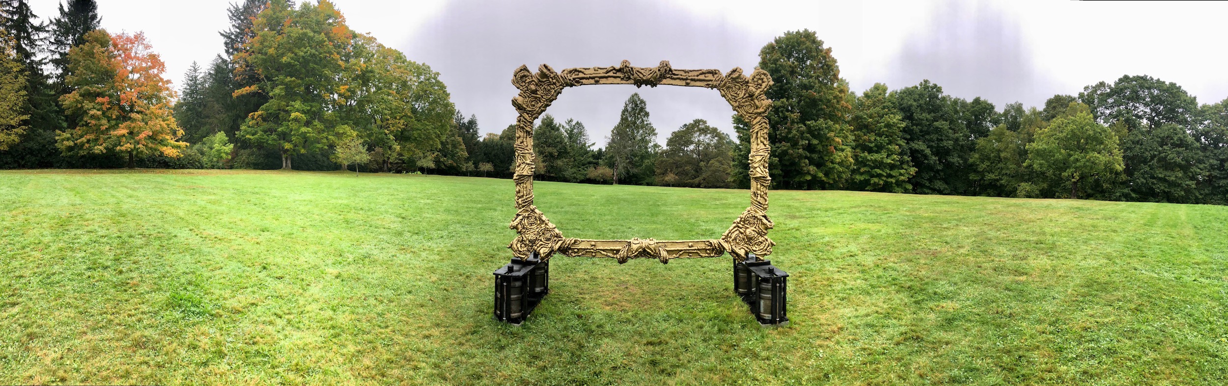 SEPTEMBER 11 (Maudslay State Park, Ma.), mixed media assemblage, 2021