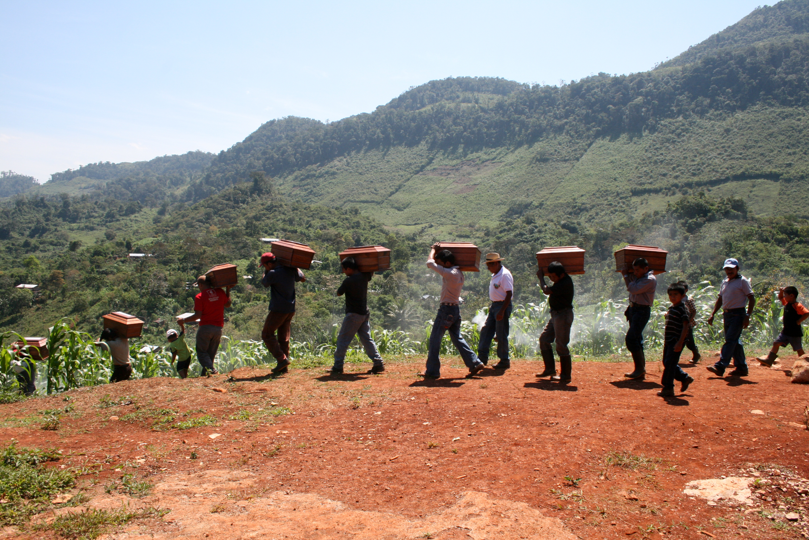 Exhumations in the Ixil triangle in Guatemala. Photo: CAFCA archive.