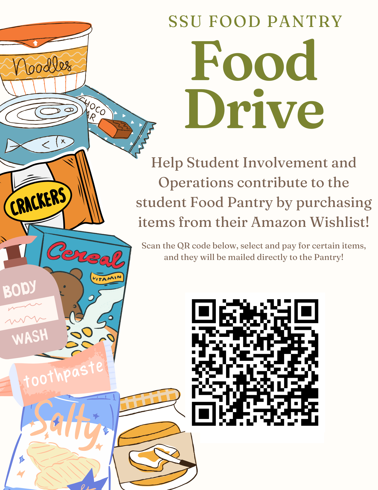 Food drive flyer