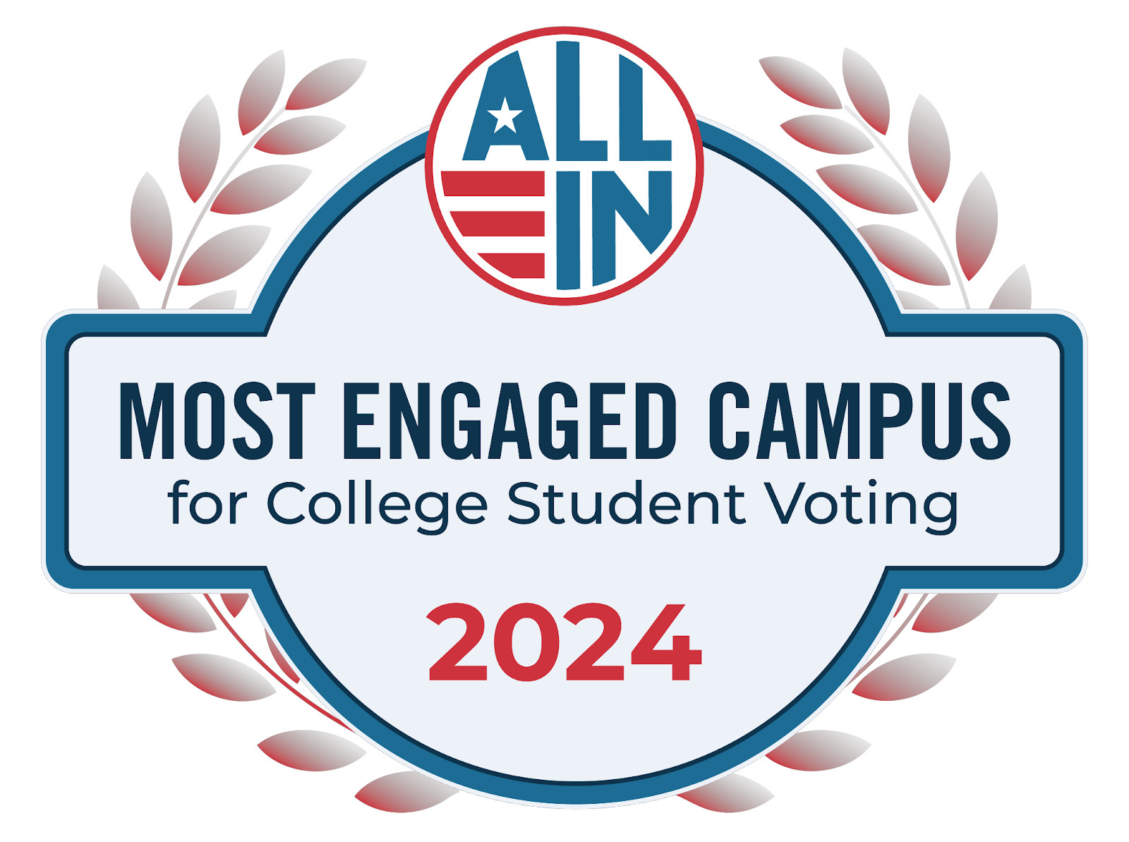 ALL IN Most Engaged Campus Seal