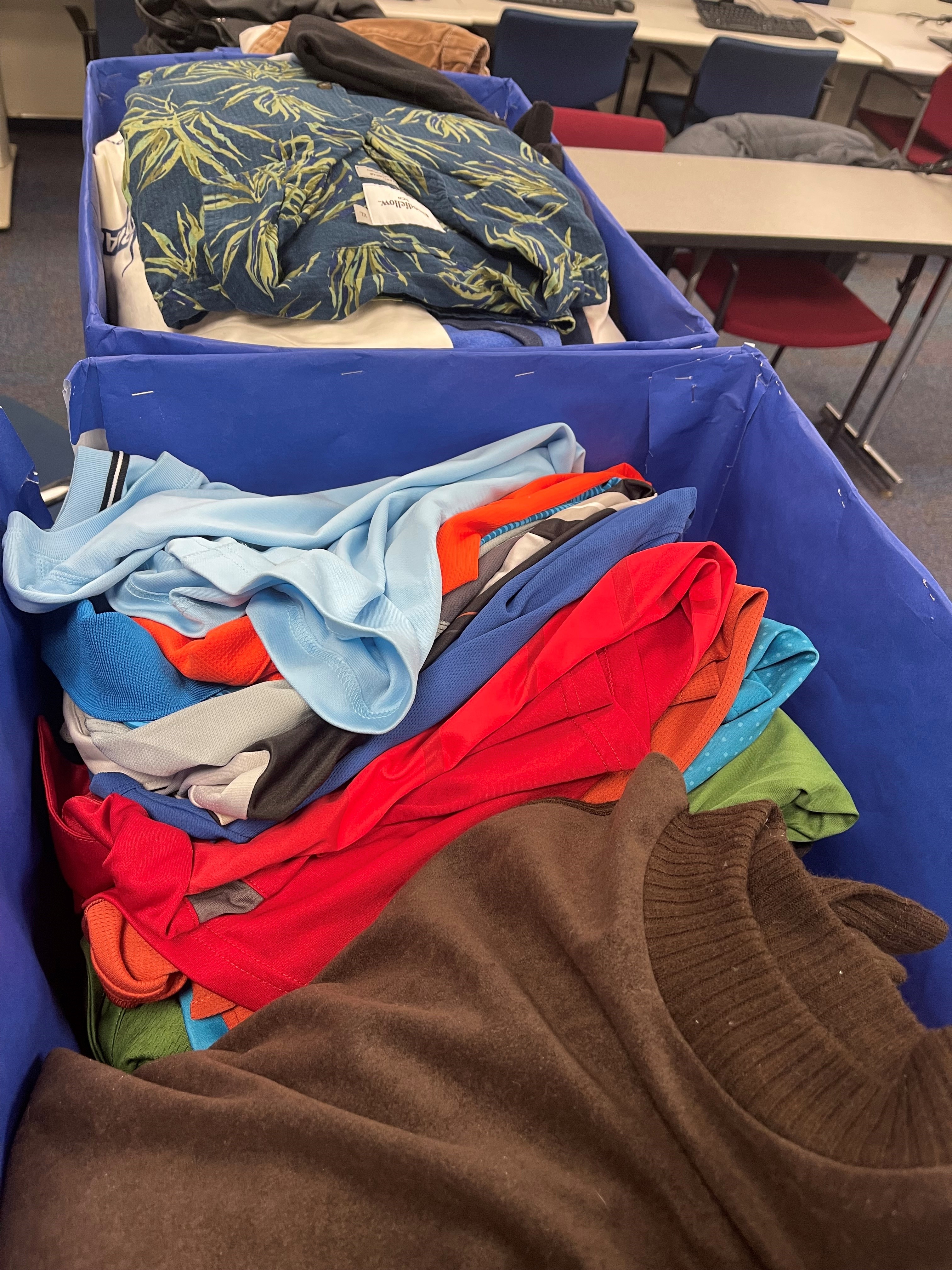 Donated clothing