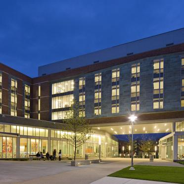 Marsh Hall at night