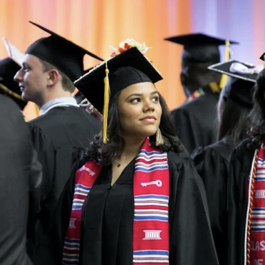 Student at Commencement