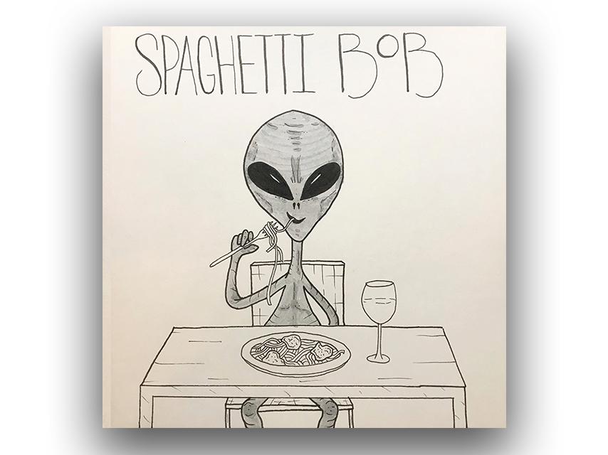 Michael Simpson Spaghetti Bob Pen and Ink