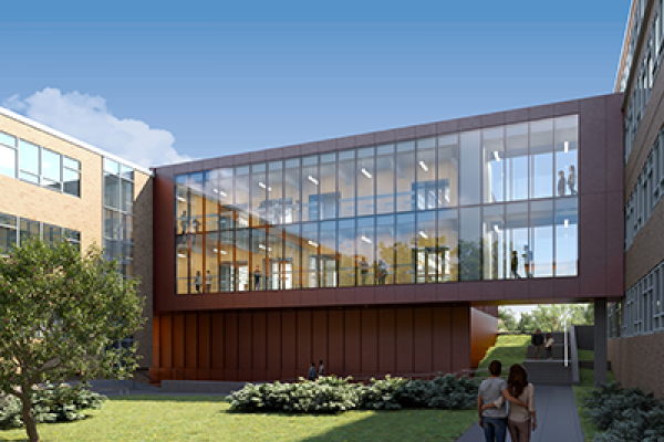 Meier Hall Addition Courtyard View 03.25