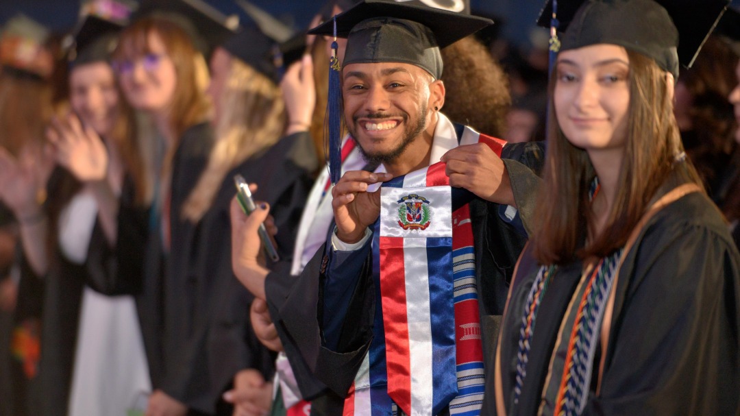 Graduates at Commencement